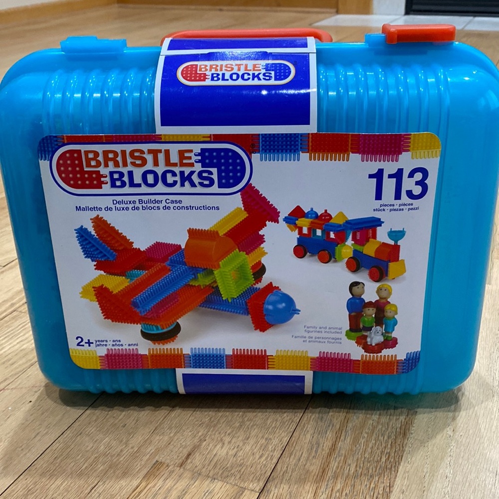 Bristle blocks building blocks 113 piece for boy or girl new w tags